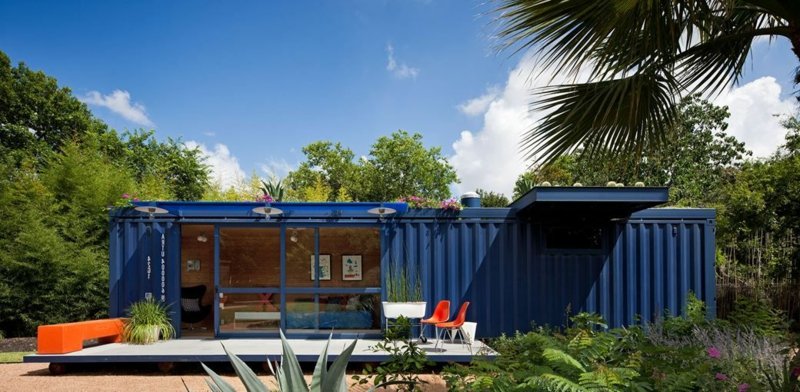 container house inn blå