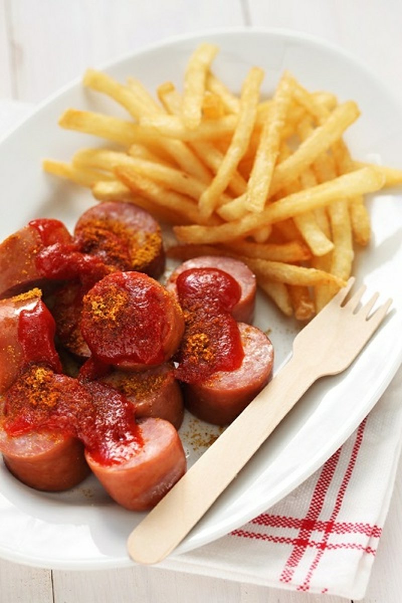 Currywurst -oppskrift med den deiligste karri -ketchupen