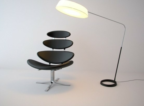 designová svítidla moderní ocelová lampa přímé osvětlení