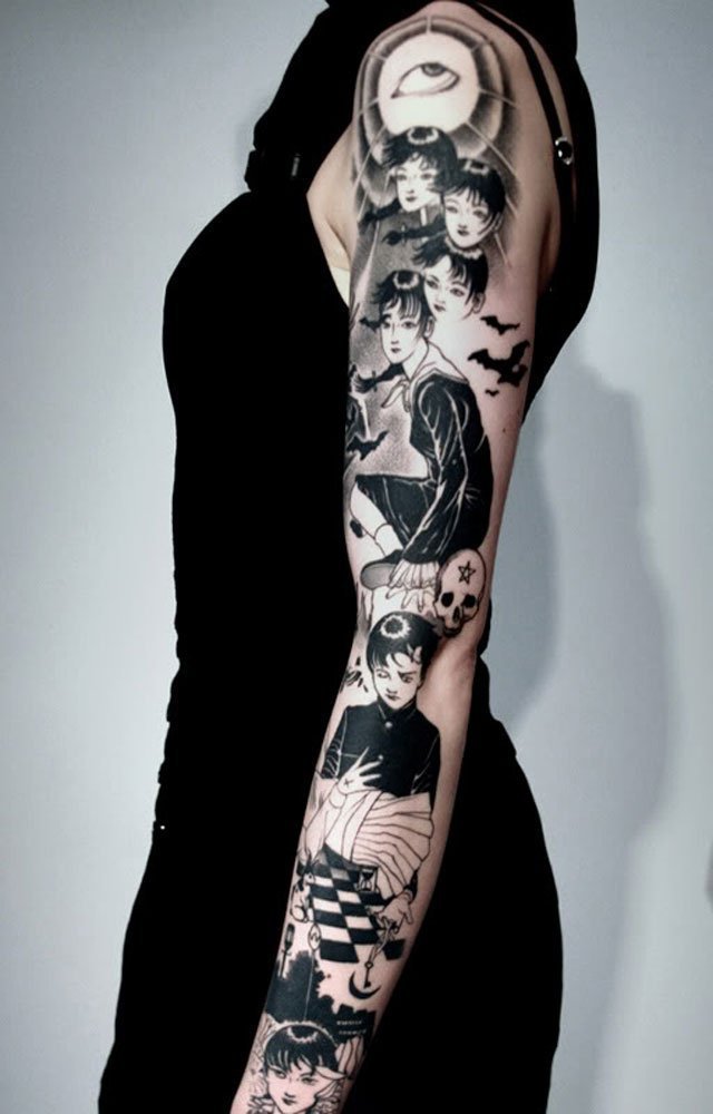 tatovering motiv tatovering kvinner tatovering ideer kvinner tegneserie tatovering motiv