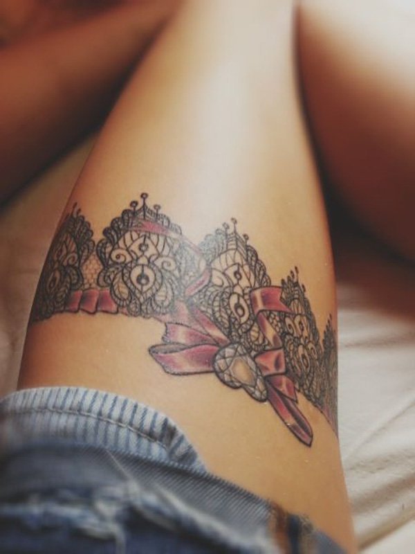 tatoveringsideer benlår tatoveringsmotiver kvinner