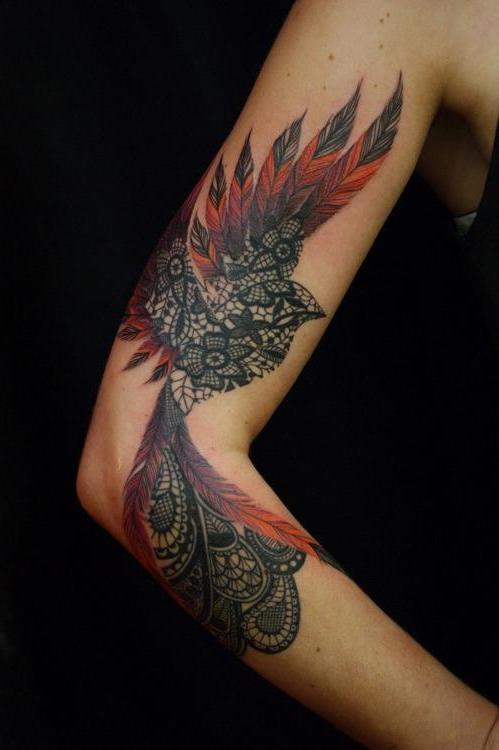 fjær fugl tatovering motiver kvinner tatoveringer kvinner arm tatovering ideer kvinner