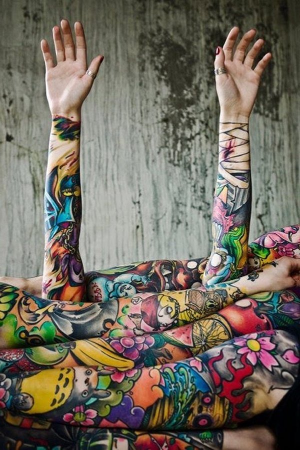 ermet tatovering ideer tatovering motiver kvinner menn farget