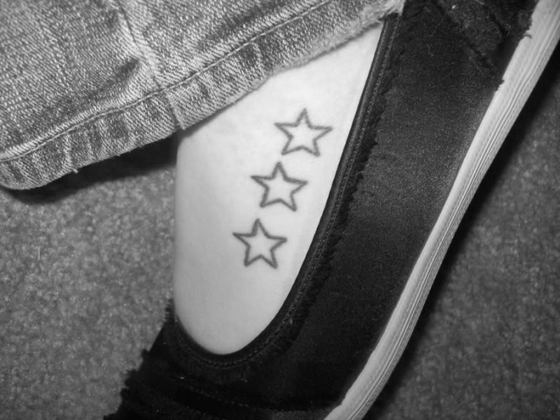 Stjerne tatovering fot