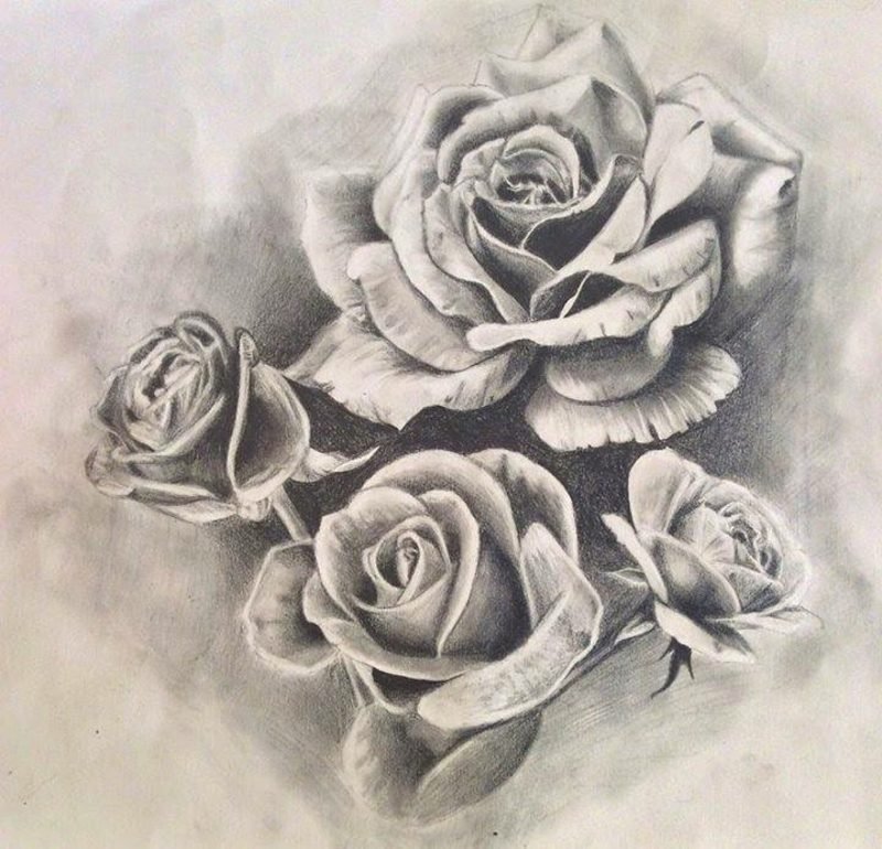 Roses tatoveringsmal originale tatoveringer for kvinner