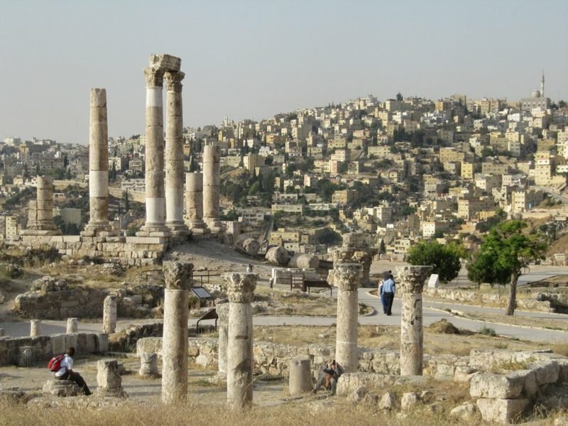 hovedstaden i Jordan Citadel Amman Jordan