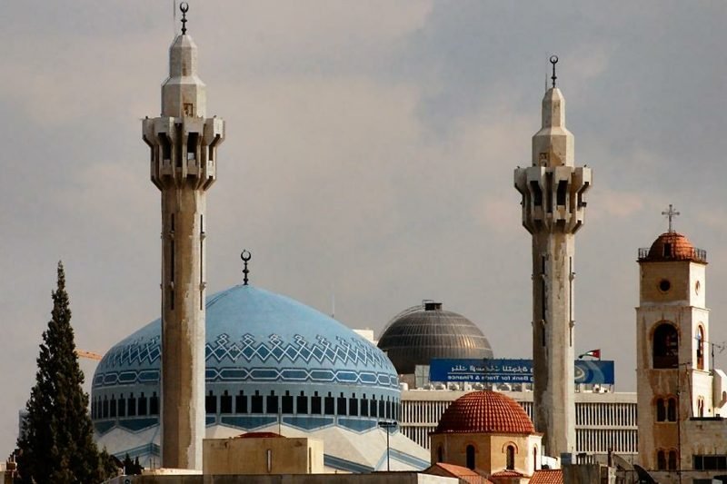 hovedstaden i Jordan-kongen Abdullah-moskeen Amman