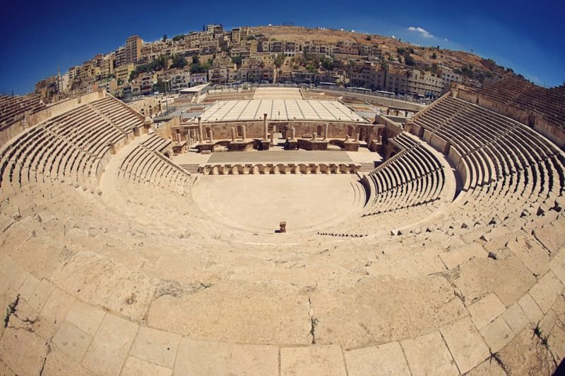 hovedstaden i Jordan romersk teater Amman Jordan