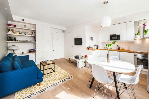 otevřená kuchyň-obývací pokoj malé plochy útulné nápady pro bydlení