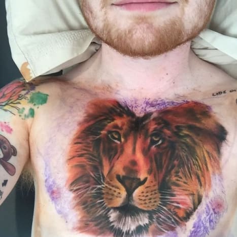 (Fotoğraf: Ed ​​Sheeran/Instagram)Sheeran'a göre, ne zaman yeni bir dövme yaptıracağıma karar verirken, 