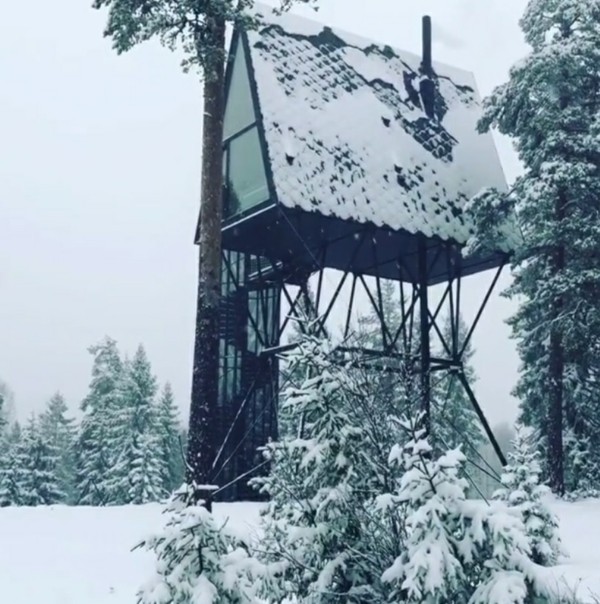 bygg et trehus selv vintersnø