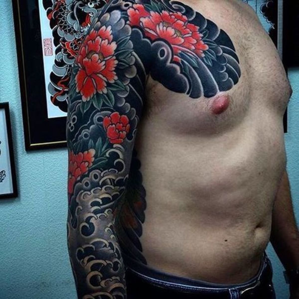 fd150dee16976d754487a6267d15cbe4-japonų tatuiruotės-rankovės-japonų rankovės