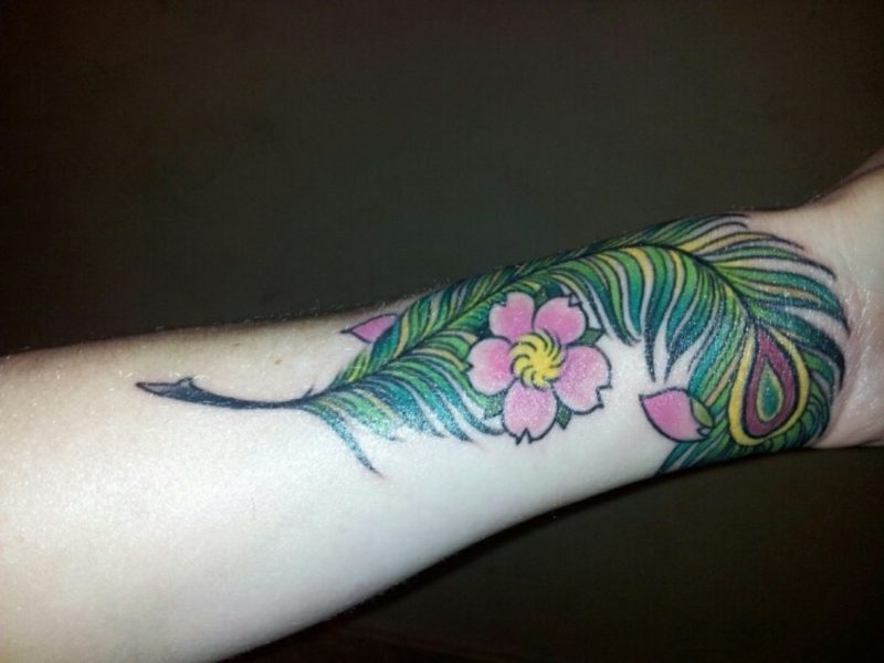 tetování s květinami