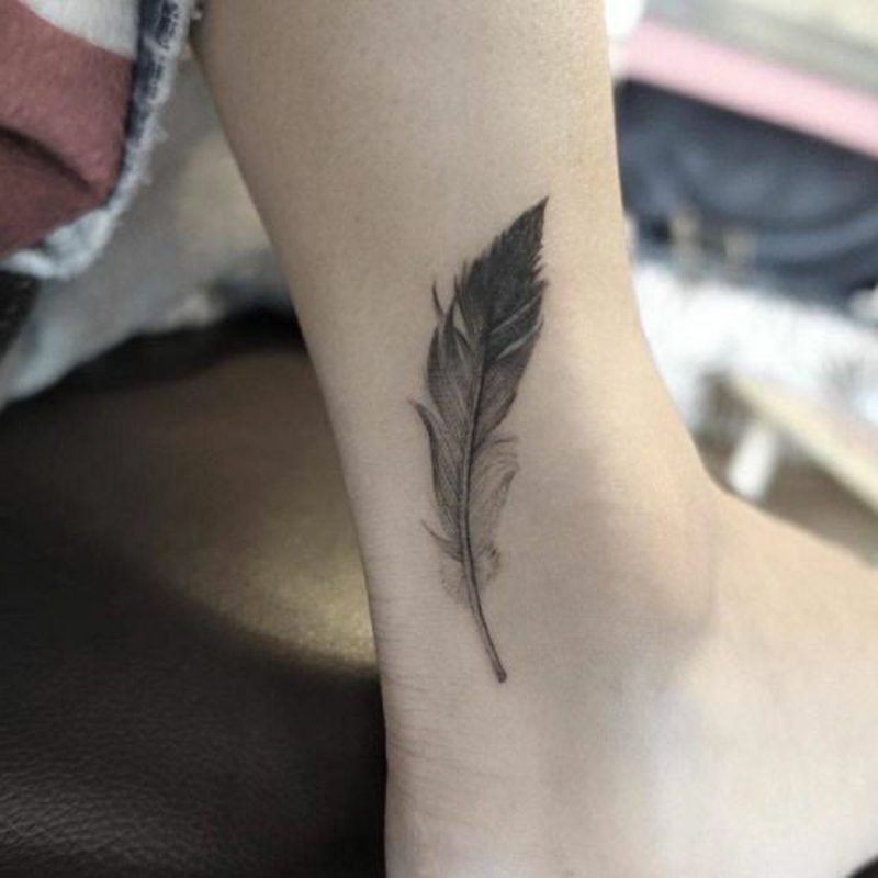 šablony tetování peří