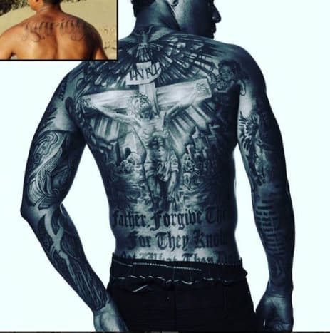 Nickas Cannonas Kalbėdamas apie apgailestaujamą tatuiruotę, nėra nė vieno, kuris gailėtųsi dėl savo santykių tatuiruotės labiau, nei Nickas Cannonas, kuris nusprendė įrodyti savo atsidavimą Mariah Carey su milžiniška „Mariah“ tatuiruote viršutinėje nugaros dalyje, prieš pat joms susiejant mazgą 2008 m. Praėjus šiek tiek daugiau nei mėnesiui po to, kai 2014 m. Viešai paskelbė apie savo planus skirtis su Mariah, Cannonas savo Mariah duoklės tatuiruotę pridengė didžiuliu paukščio, skrendančio virš nukryžiavimo, atvaizdu. 2015 m. Pradžioje Cannonas užbaigė savo masyvią nugaros tatuiruotę su religingesne ikonografija, įskaitant du kerubus, atstovaujančius jo dvyniams, Marokui ir Monroe, ir citatą: „Tėve, atleisk jiems, nes jie nežino, ką daro“.