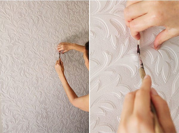 DIY dokunmamış duvar kağıdı yapıştırma