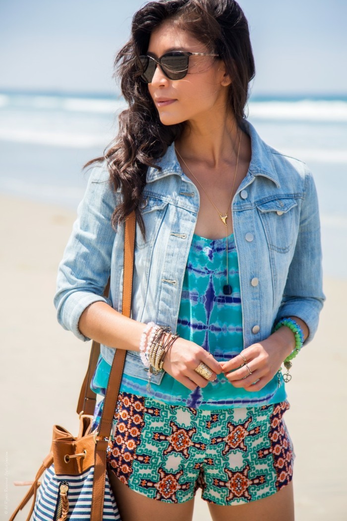 ג'קט ג'ינס שמלות קיץ בגדי חוף לנשים