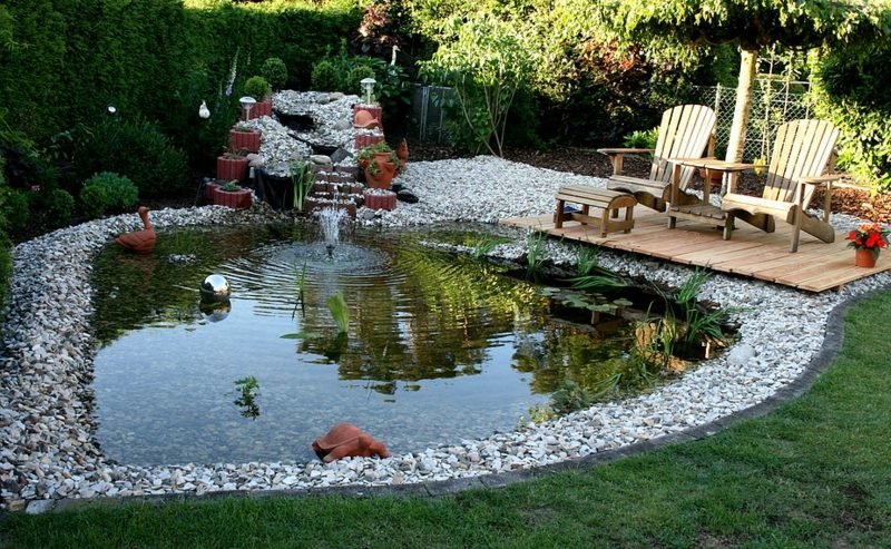 Zahradní nápady nápady dekorativní rybník velký
