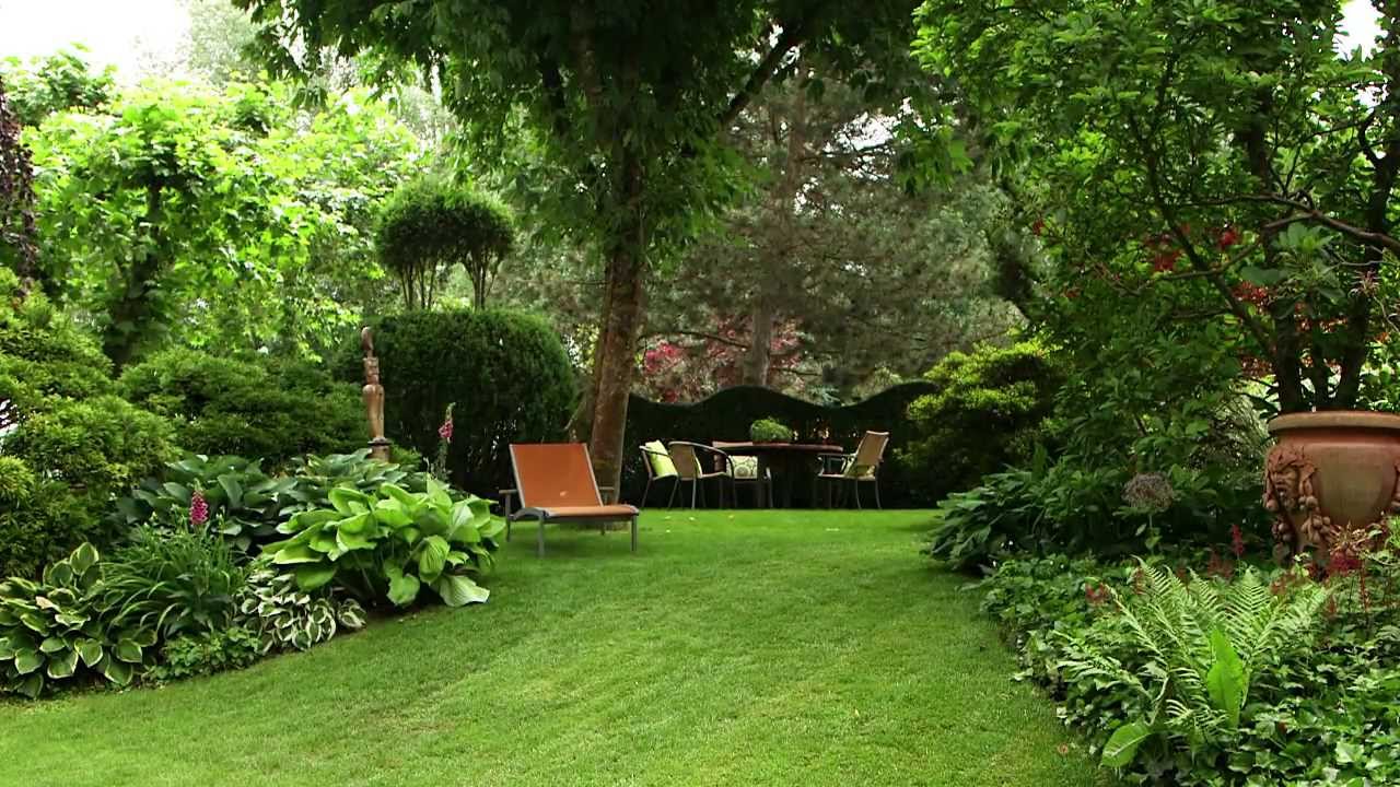 Zahradní design moderní zelená oáza