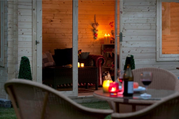 zahradní domky ze dřeva relaxační místnost útulná skvělá relaxace