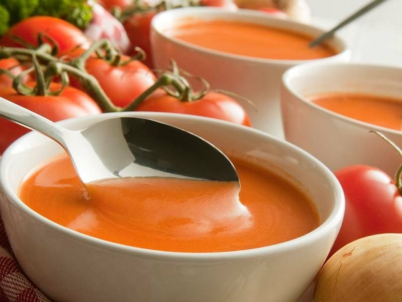 jednoduchá večeře rajčatová polévka krémová