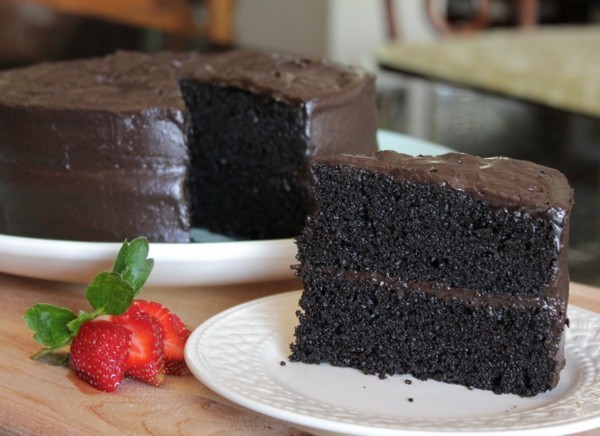 νόστιμο κέικ σοκολάτας για υγιεινή διατροφή