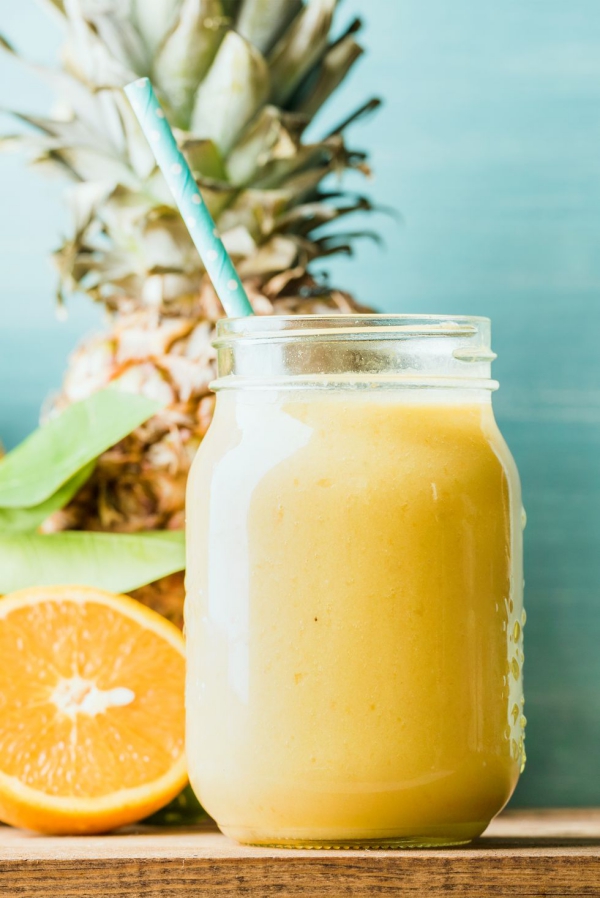 Sunn, deilig og rask smoothie oppskrifter for sommeren appelsin ananas smoothie sunn deilig