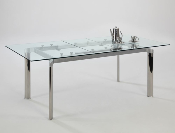 spisestue møbler glass spisebord uttrekkbare glassbord
