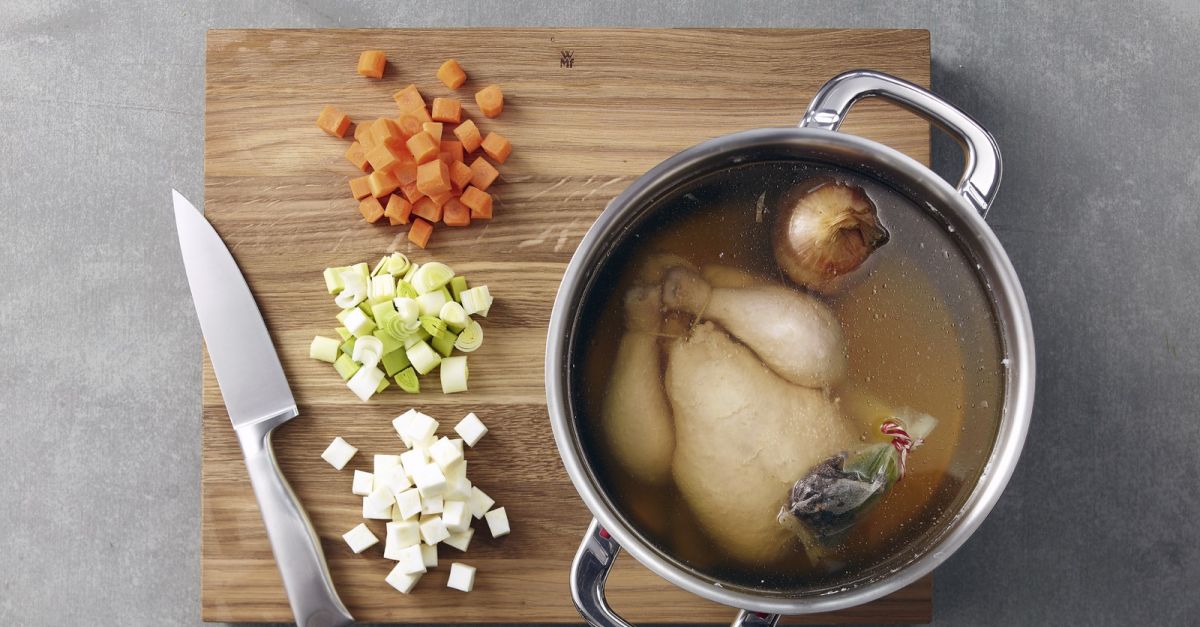 bezlepkové recepty chutná kuřecí polévka
