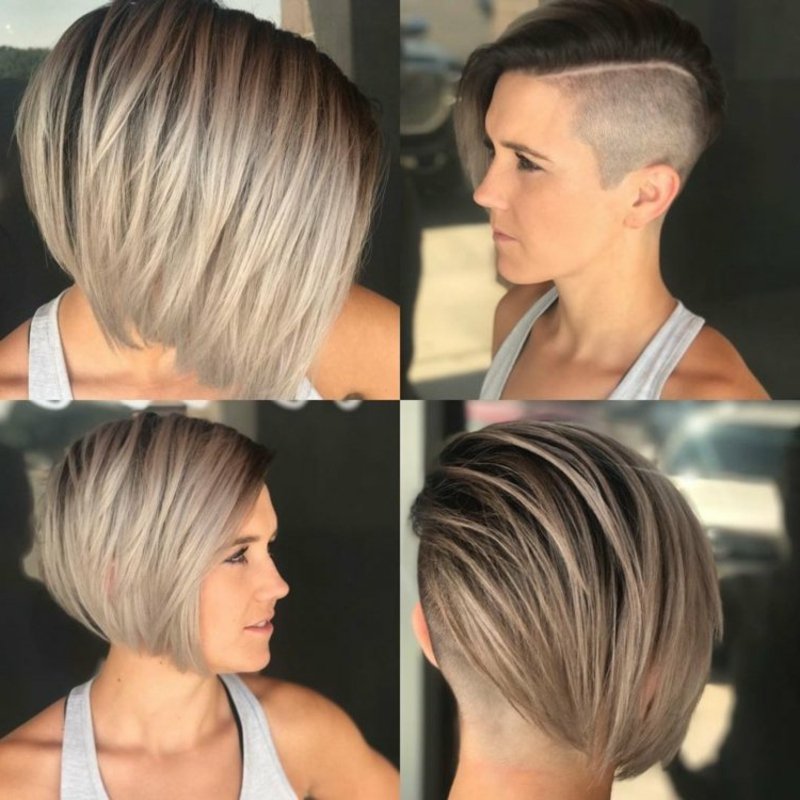 Sidecut χτένισμα για γενναίες κυρίες