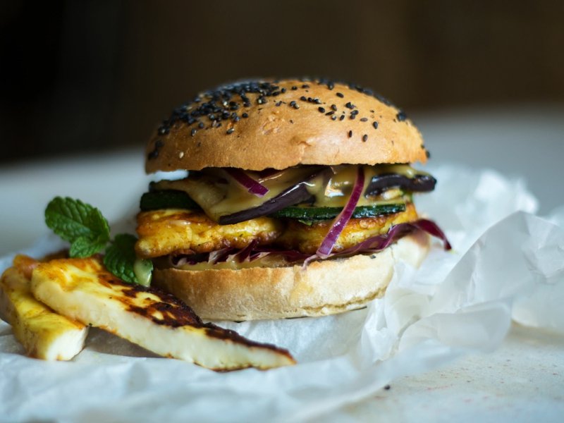 Halloumi burger nejlepší recept