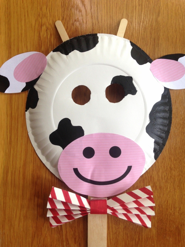 halloween håndverk ideer papir tallerken maske håndverk ideer med barn