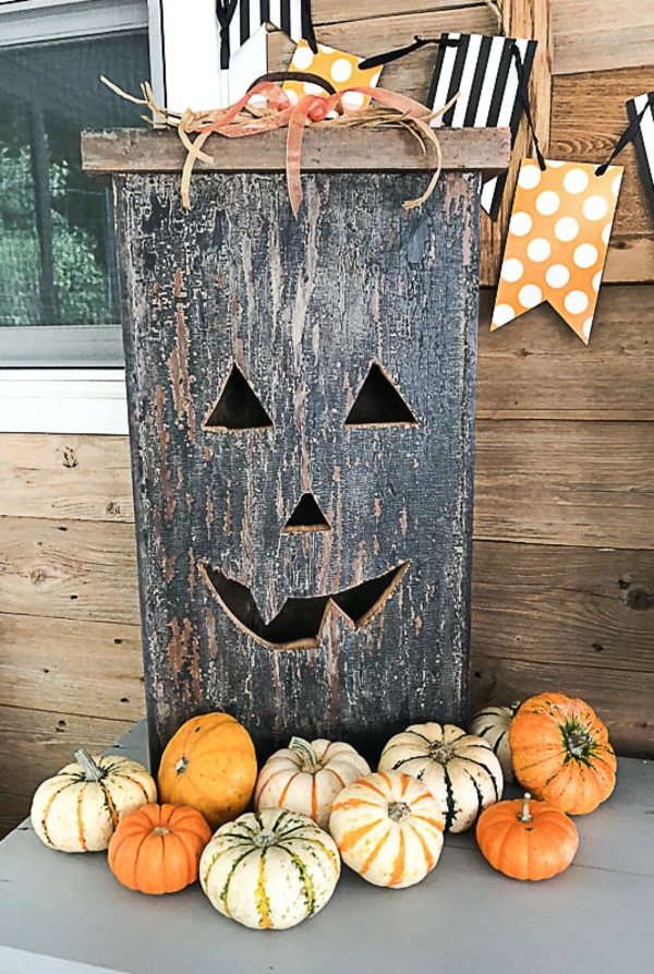 halloween håndverk ideer hus inngang deco ideer skummel avskrekkende