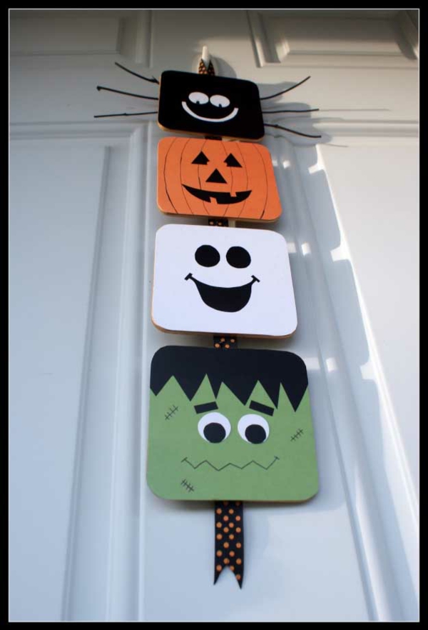 halloween håndverk ideer dekorere husinngang halloween håndverk ideer med barn
