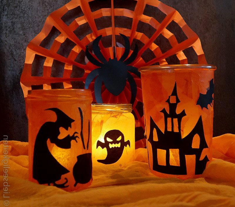 Bruk Halloween dekorative lanterner tinker maler