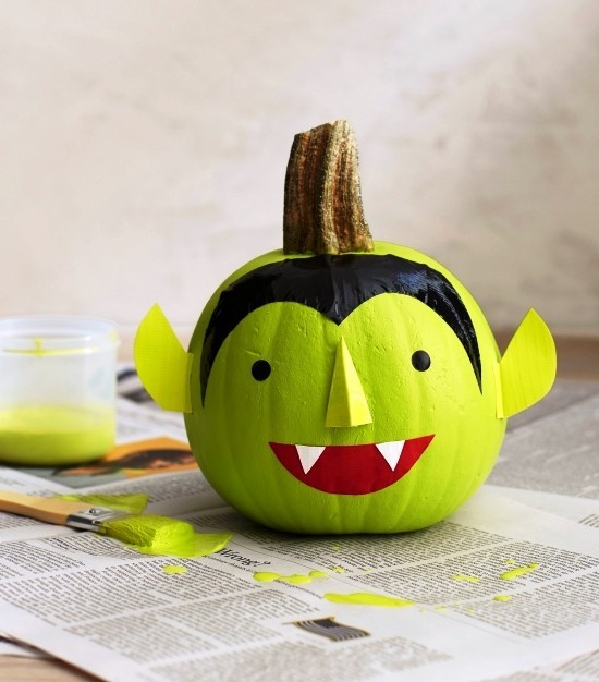 Malování halloweenské dýně - 140 uměleckých nápadů a návodů na výrobu zelených dracula muppets