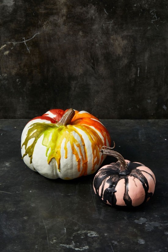 Malování halloweenské dýně - 140 uměleckých nápadů a pokynů roztaví barevné voskové pastelky