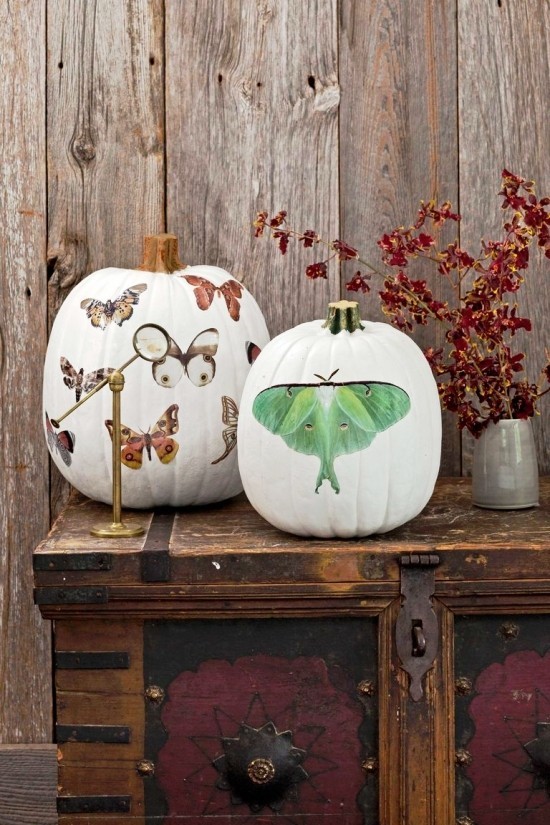 Malování halloweenské dýně - 140 uměleckých nápadů a návodů na barevné motýlky decoupage