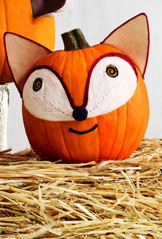 Halloween dýně - 140 uměleckých nápadů a návodů, jak vyrobit roztomilou lišku s přízí
