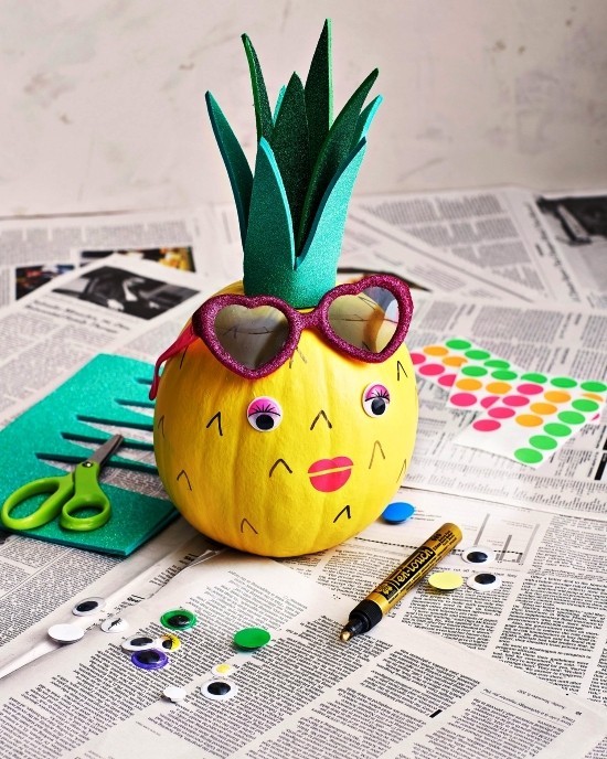 Malování halloweenské dýně - 140 uměleckých nápadů a pokynů ananas vtipné barevné ženské
