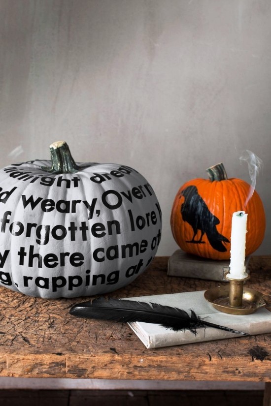 Halloween dýňová malba - 140 uměleckých nápadů a pokynů inspirovaných havranem edgarem allen poem