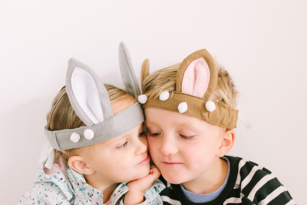 Tinker králičí uši - nápady a návody pro velikonoční děti s látkovými velikonočními králičími ušima