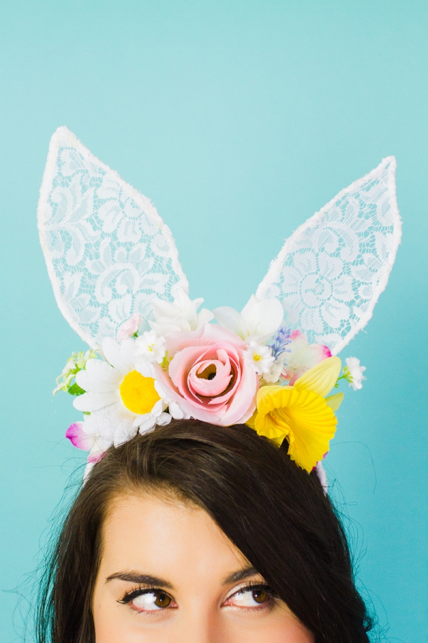 Tinker králičí uši - nápady a návody na velikonoční krajkové uši a květiny