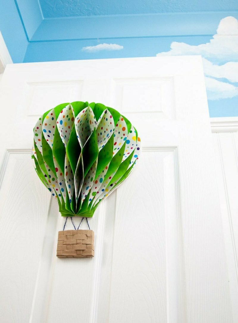 Vyrobte si horkovzdušný balón z papírové 3D dekorace