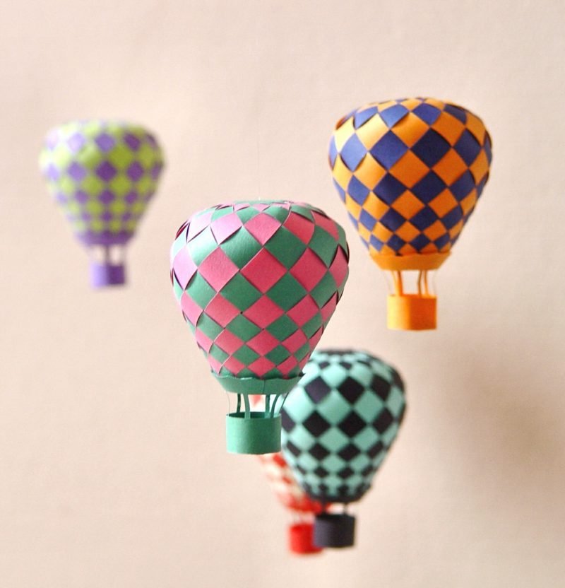 Vyrobte si horkovzdušný balón jako originální dekoraci pro kutily