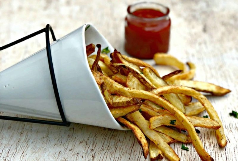 Oppskrifter på pommes frites med varmluft