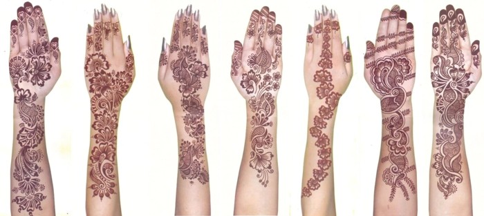 mahndi tetování na ruce