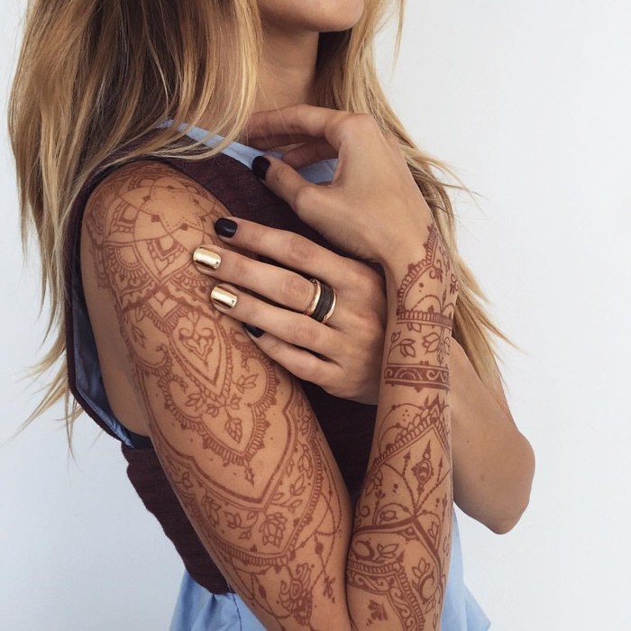 péče o tetování hennou