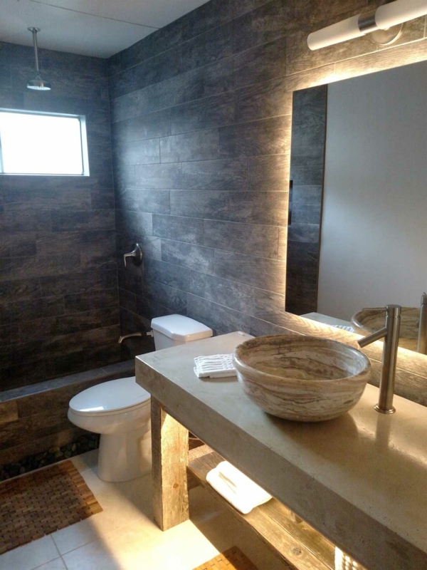 תאורה עקיפה חדר אמבטיה רעיונות תאורה מודרניים