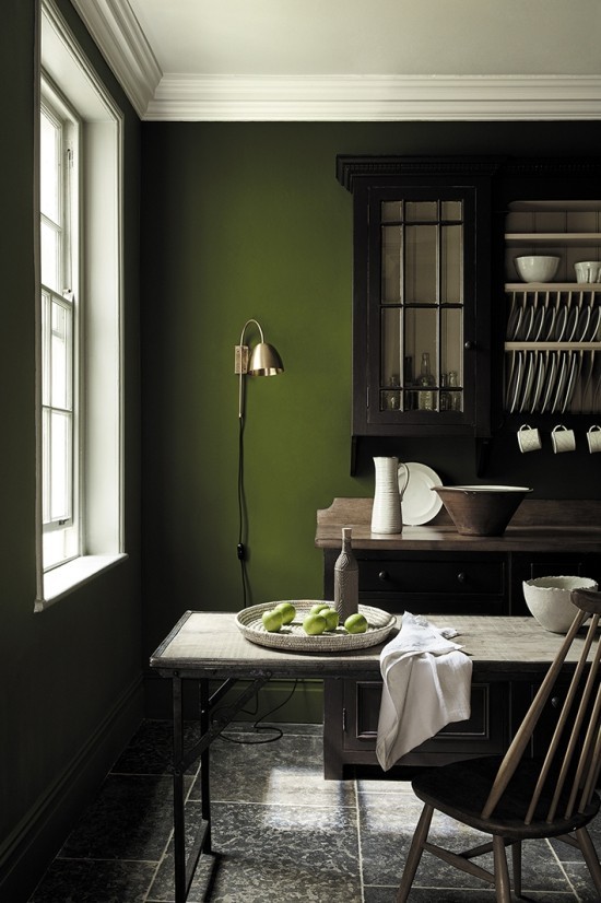 Er veggfargen mørkegrønn riktig for deg Designtips og ideer spisestue mørk størrelse